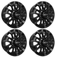 22X8.5 Gloss Black Wheels - Fits Chevrolet Rims 2500 3500  Silverado HD