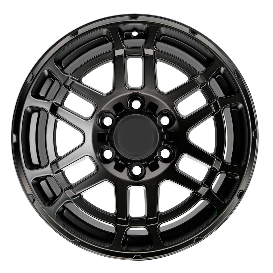 17X8.0 Matte Black Pro Wheels - Fits Toyota TRD Tacoma, 4Runner, FJ Cruiser, Sequoia, Tundra, Lexus GX460/GX470