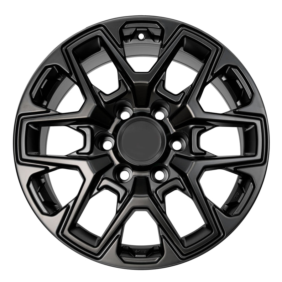 17X8.0 Matt Black Pro Wheels - Fits Toyota TRD Tacoma, 4Runner, FJ Cruiser, Sequoia, Tundra, Lexus GX460/GX470