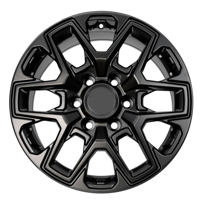 18X9 Matte Black Pro Wheels - Fits Toyota Trd Tacoma, 4Runner, Fj Cruiser, Sequoia, Tundra, Lexus Lx600/Gx550