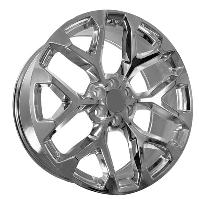 24x10 CHROME - Fits Chevrolete Silverado 1500,  Tahoe, Suburban, Avalanche, Express Van 1500 GMC Sierra K1500, Safari, Savanna Van, Yukon, Denali Cadillac Escalade