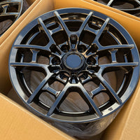 17X8.0 Gloss Black Pro Wheels - Fits Toyota TRD Tacoma, 4Runner, FJ Cruiser, Sequoia, Tundra, Lexus GX460/GX470