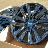 24X10 Gloss Black - Fits Chevrolete Silverado 1500,  Tahoe, Suburban, Avalanche, Express Van 1500 GMC Sierra K1500, Safari, Savanna Van, Yukon, Denali Cadillac Escalade