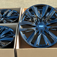 24X10 Gloss Black - Fits Chevrolete Silverado 1500,  Tahoe, Suburban, Avalanche, Express Van 1500 GMC Sierra K1500, Safari, Savanna Van, Yukon, Denali Cadillac Escalade