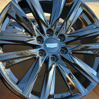 24X10 Gloss Black - Fits Chevrolete Silverado 1500,  Tahoe, Suburban, Avalanche, Express Van 1500 GMC Sierra K1500, Safari, Savanna Van, Yukon, Denali Cadillac Escalade