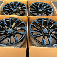 22X9 Gloss Black - Fits Chevrolete Silverado 1500,  Tahoe, Suburban, Avalanche, Express Van 1500 GMC Sierra K1500, Safari, Savanna Van, Yukon, Denali Cadillac Escalade