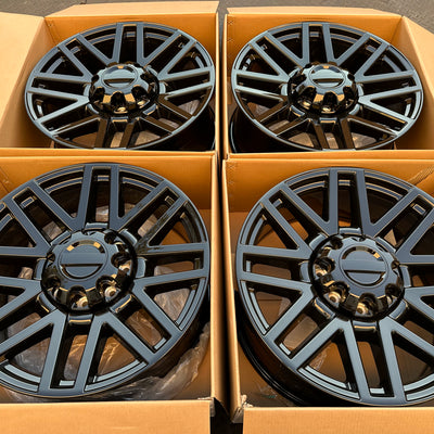 22x9 Gloss Black - Fits Ford F250 f350 Excursion