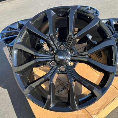 22x9.5 Gloss Black - Fits Ford F150 Raptor Expedition Lincoln Navigator