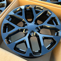 24X10 Gloss Black - Fits Chevrolete Silverado 1500,  Tahoe, Suburban, Avalanche, Express Van 1500 GMC Sierra K1500, Safari, Savanna Van, Yukon, Denali Cadillac Escalade