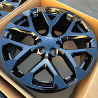 24X10 Gloss Black - Fits Chevrolete Silverado 1500,  Tahoe, Suburban, Avalanche, Express Van 1500 GMC Sierra K1500, Safari, Savanna Van, Yukon, Denali Cadillac Escalade
