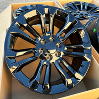 24X10 Gloss Black - Fits Chevrolete Silverado 1500,  Tahoe, Suburban, Avalanche, Express Van 1500 GMC Sierra K1500, Safari, Savanna Van, Yukon, Denali Cadillac Escalade