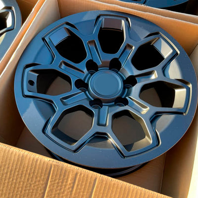 17X8.0 Matte Black Pro Wheels - Fits Toyota TRD Tacoma, 4Runner, FJ Cruiser, Sequoia, Tundra, Lexus LX600/GX550