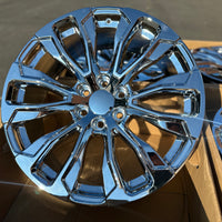 22X9.0 Chrome - Fits Chevrolete Silverado 1500,  Tahoe, Suburban, Avalanche, Express Van 1500 GMC Sierra K1500, Safari, Savanna Van, Yukon, Denali Cadillac Escalade