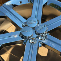 24X10 Chrome - Fits Chevrolete Silverado 1500,  Tahoe, Suburban, Avalanche, Express Van 1500 GMC Sierra K1500, Safari, Savanna Van, Yukon, Denali Cadillac Escalade