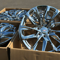 22X9.0 Chrome - Fits Chevrolete Silverado 1500,  Tahoe, Suburban, Avalanche, Express Van 1500 GMC Sierra K1500, Safari, Savanna Van, Yukon, Denali Cadillac Escalade