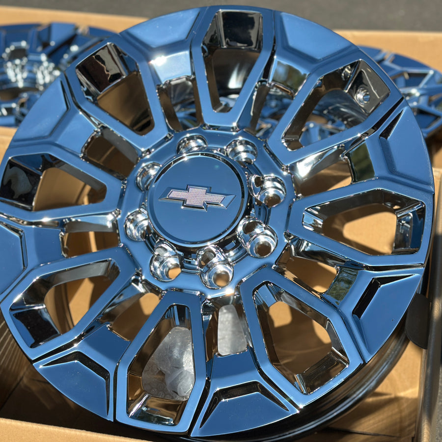 22X8.5 Chrome Wheels - Fits Chevrolet Rims 2500 3500  Silverado HD