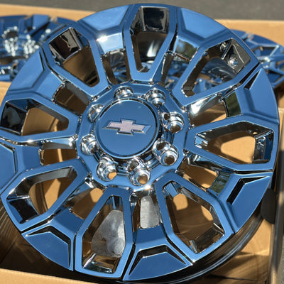 22X8.5 Chrome Wheels - Fits Chevrolet Rims 2500 3500  Silverado HD