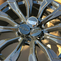 22X9.0 Gloss Black - Fits Chevrolete Silverado 1500,  Tahoe, Suburban, Avalanche, Express Van 1500 GMC Sierra K1500, Safari, Savanna Van, Yukon, Denali Cadillac Escalade