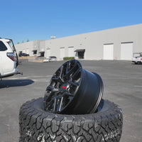 17X8.0 Matt Black Pro Wheels - Fits Toyota TRD Tacoma, 4Runner, FJ Cruiser, Sequoia, Tundra, Lexus GX460/GX470